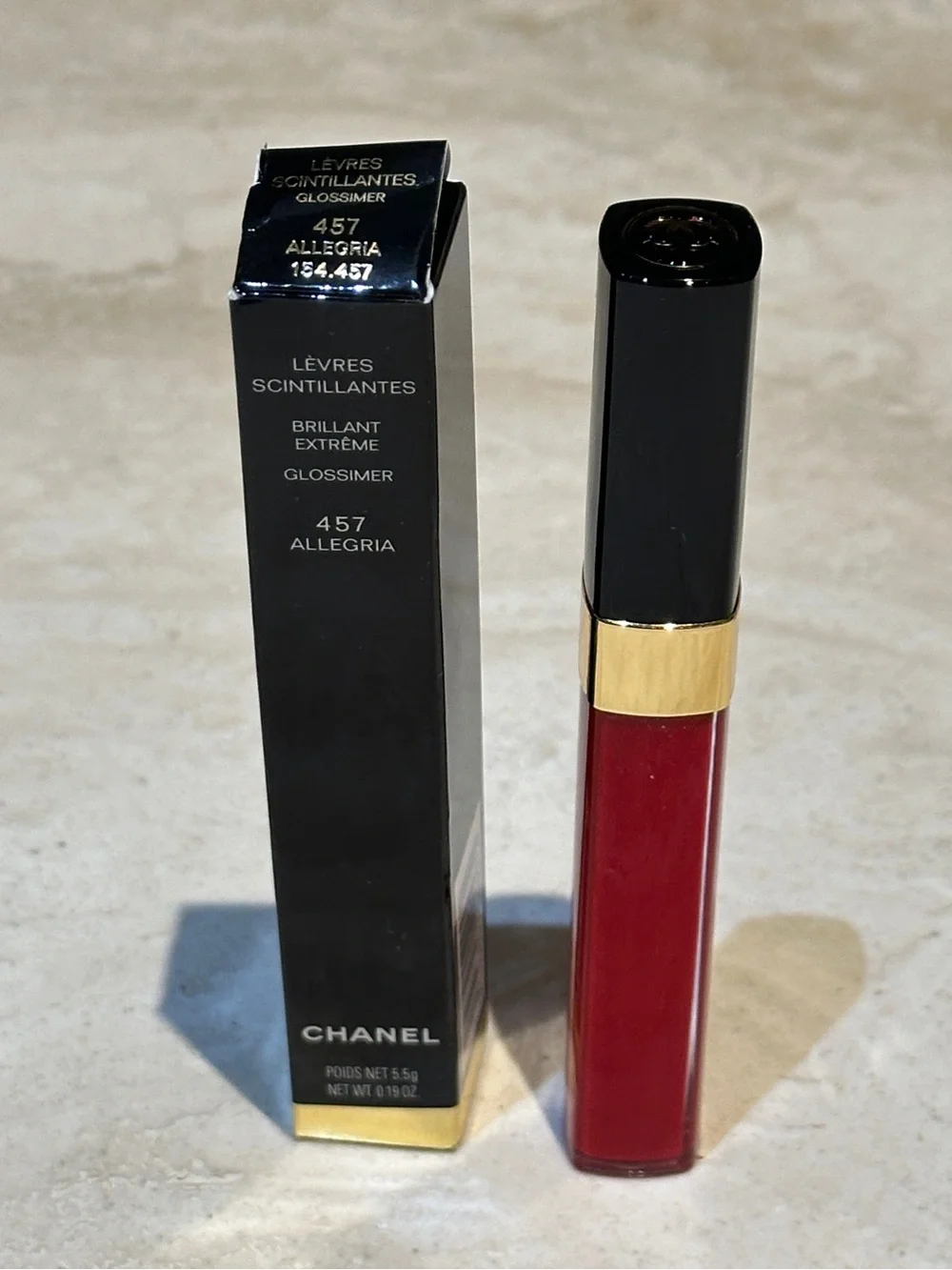 CHANEL LÈVRES SCINTILLANTES BRILLANT EXTRÊME GLOSSIMER - 457 ALLEGRIA